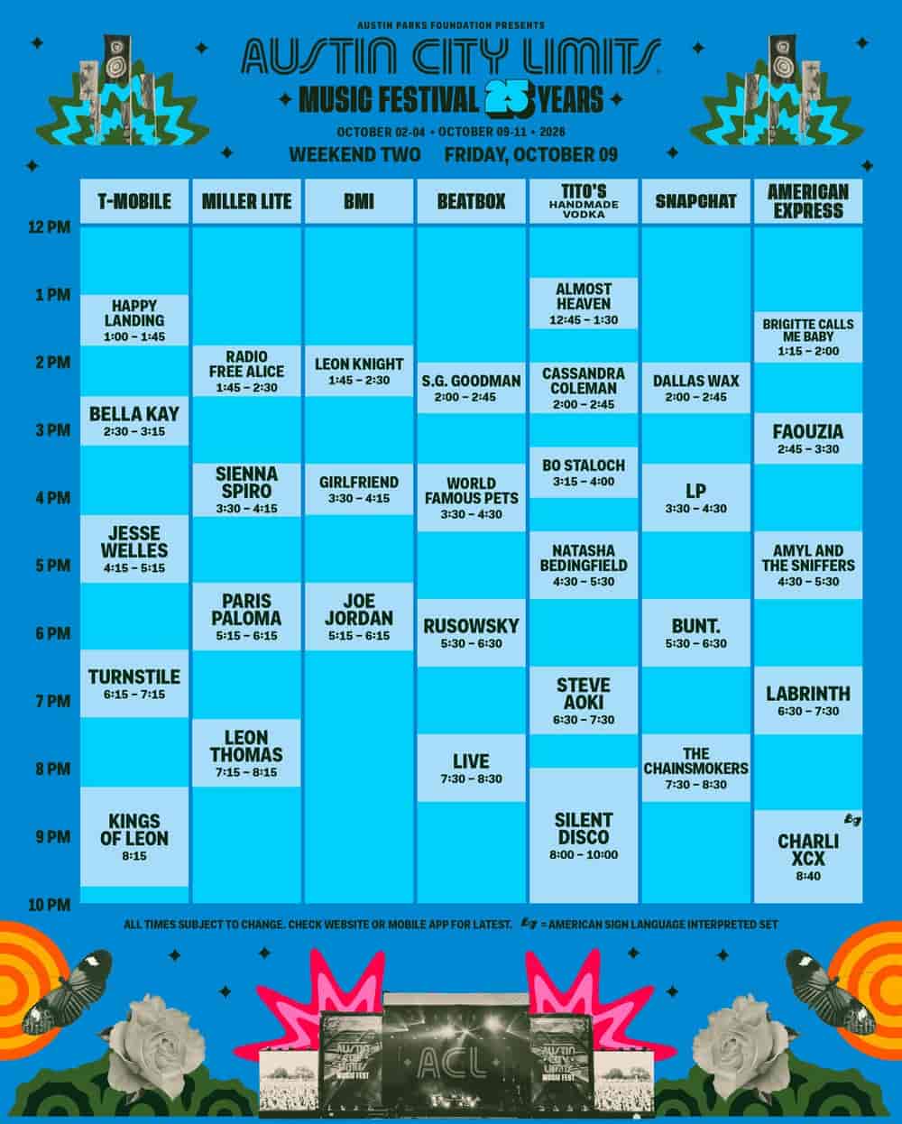 Timetable