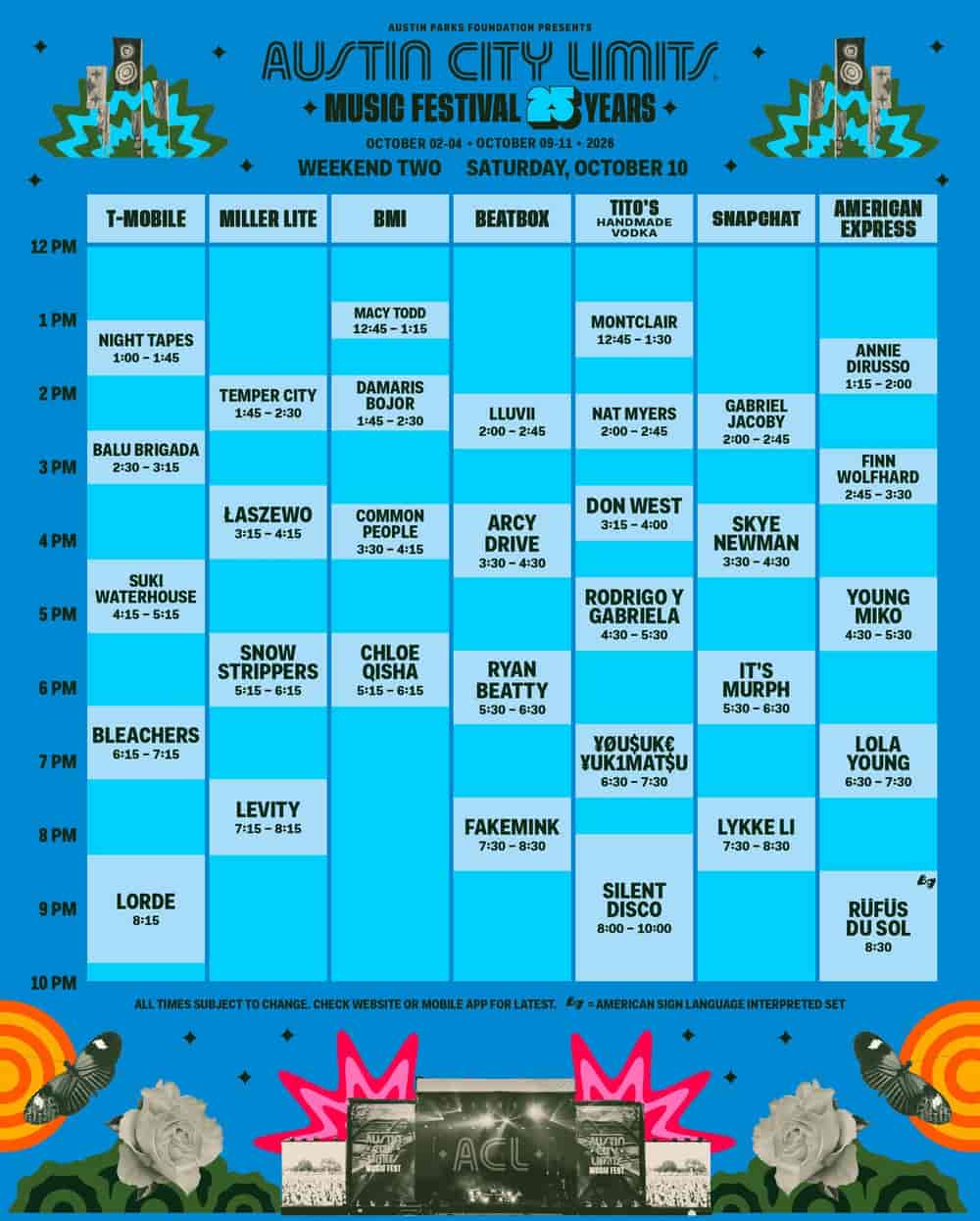 Timetable