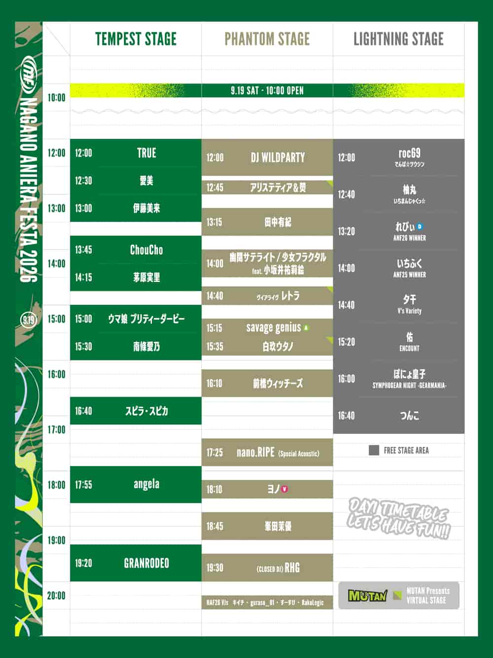 Timetable