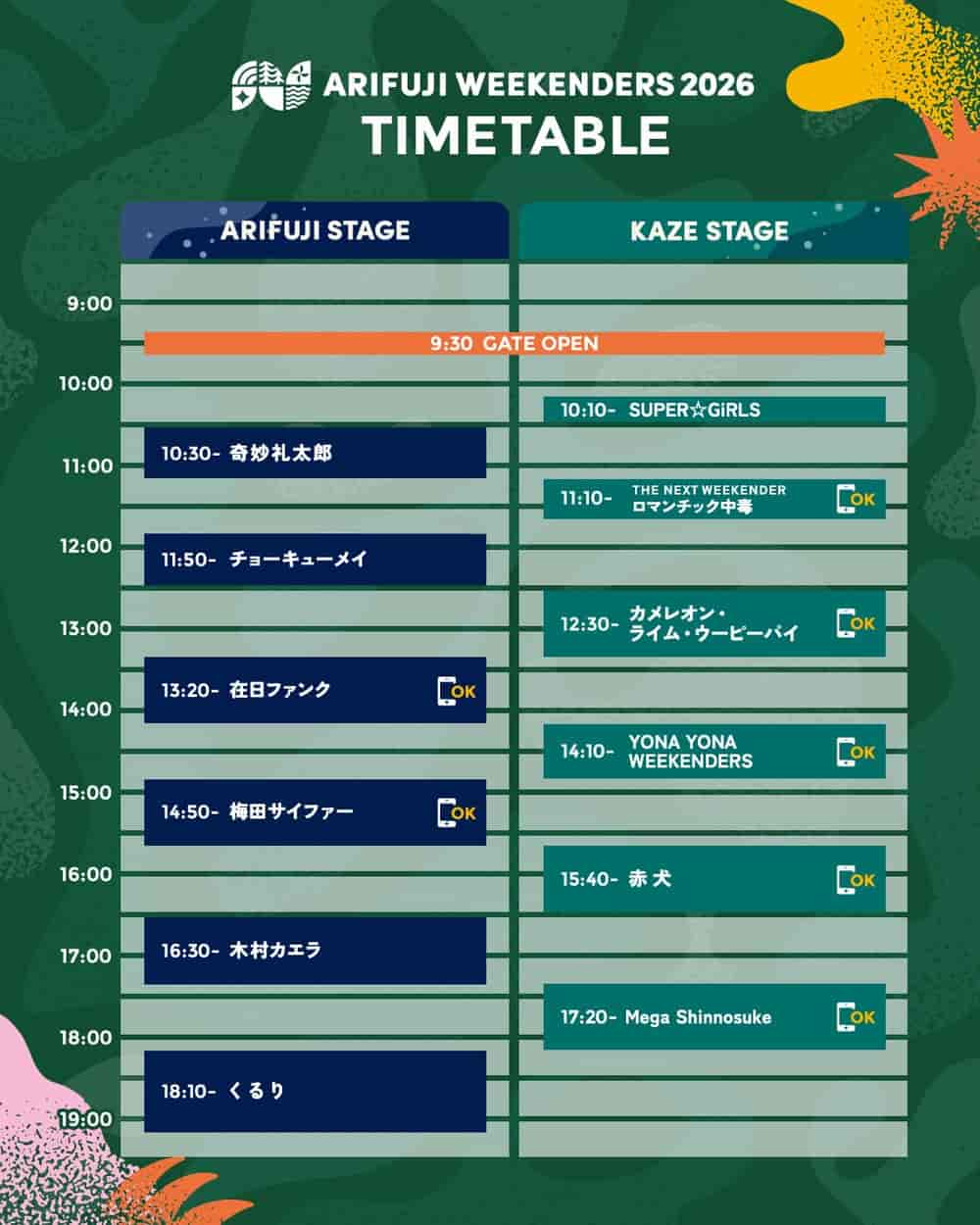 Timetable