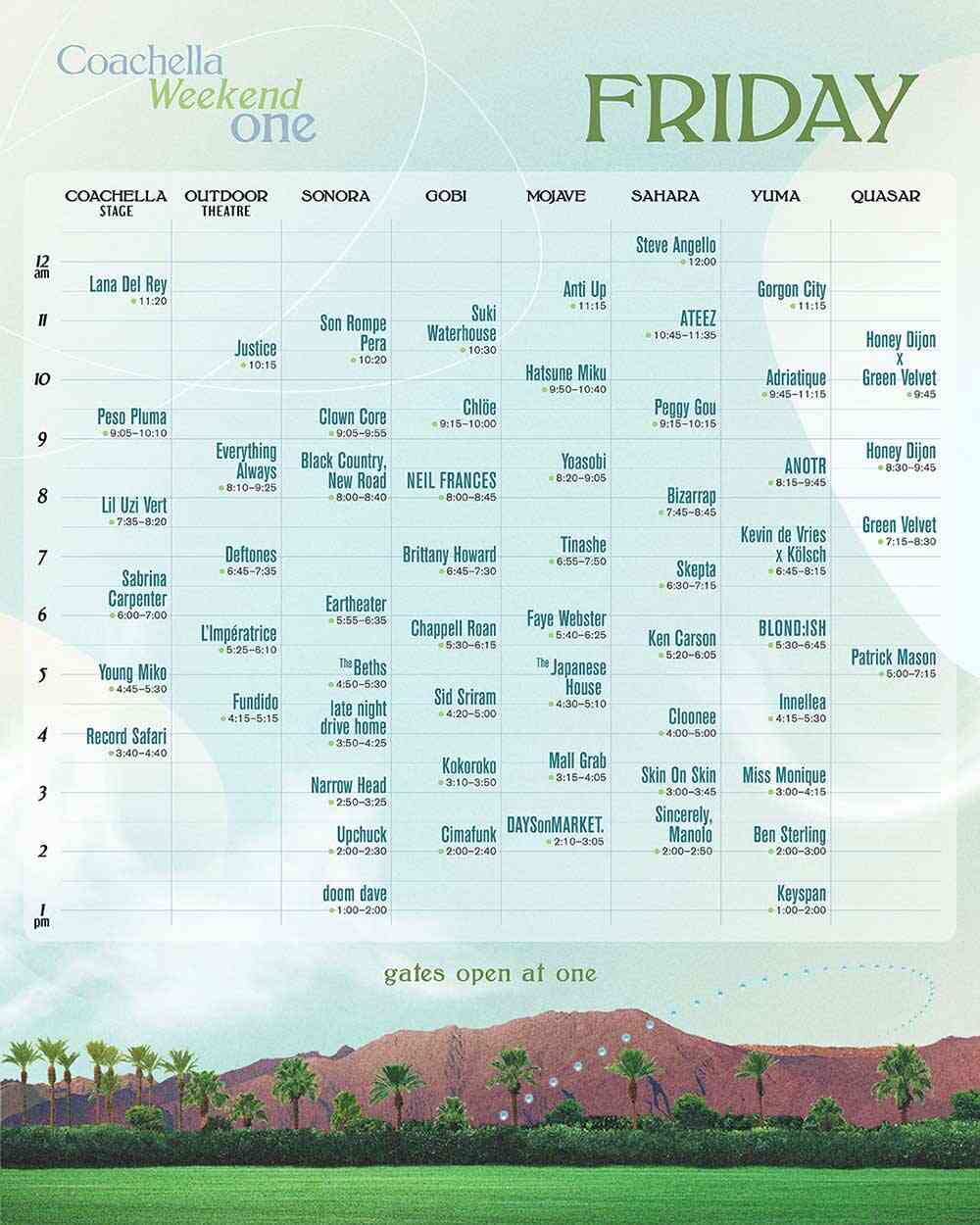 【随時更新】Coachella Valley Music and Arts Festival 2024の4月に開催決定！ラインナップ