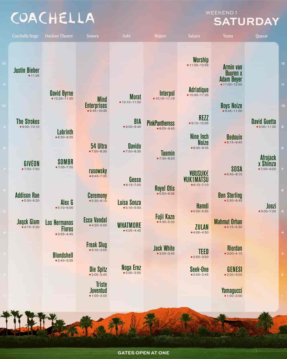 Timetable