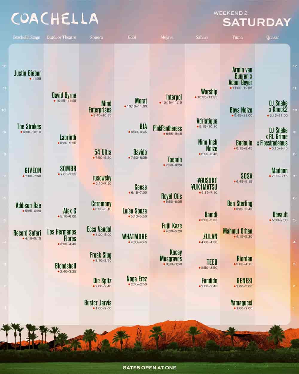 Timetable