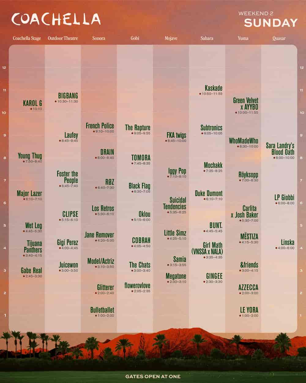 Timetable