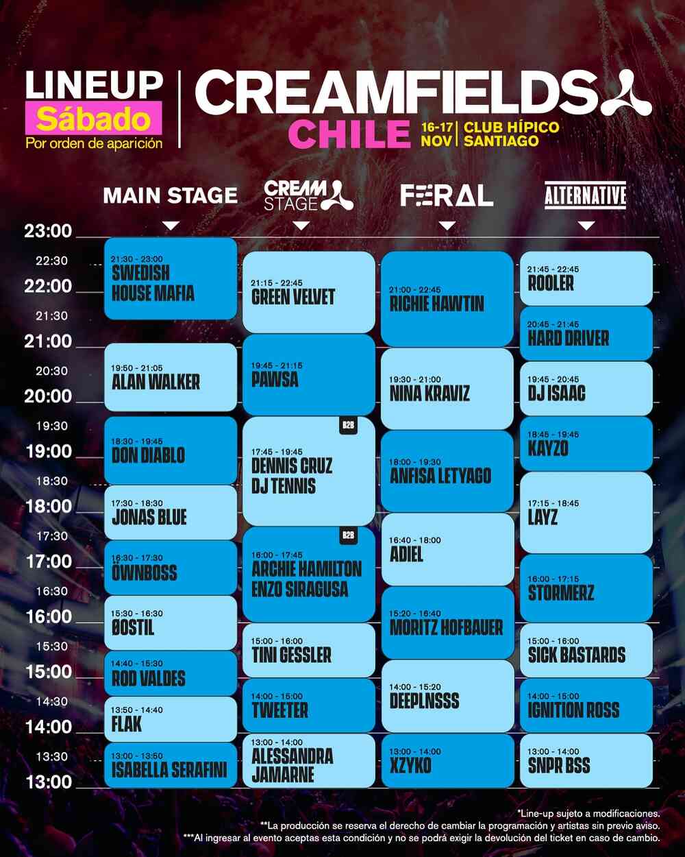 Timetable