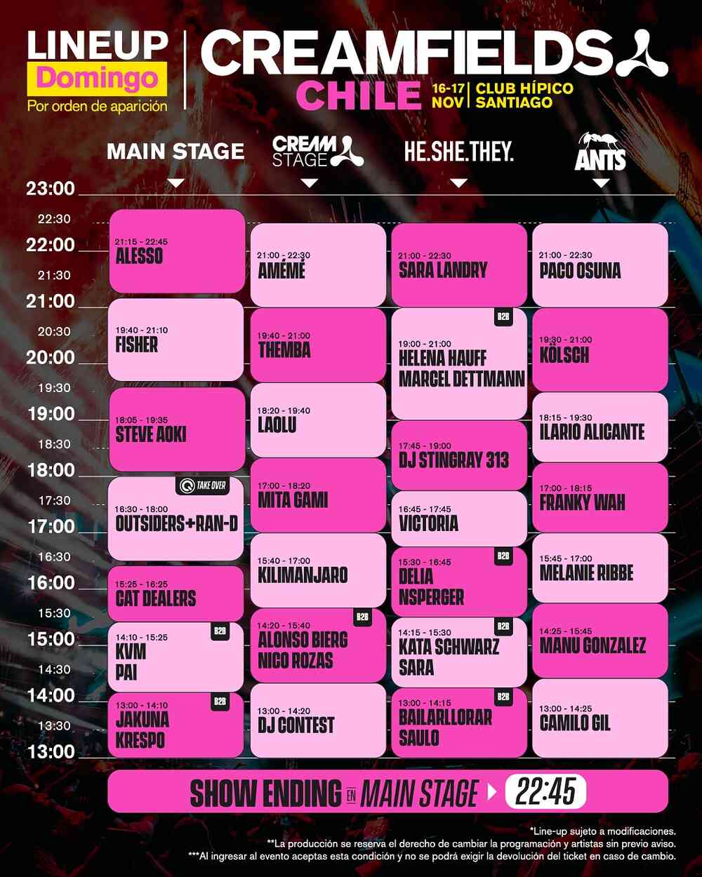 Timetable