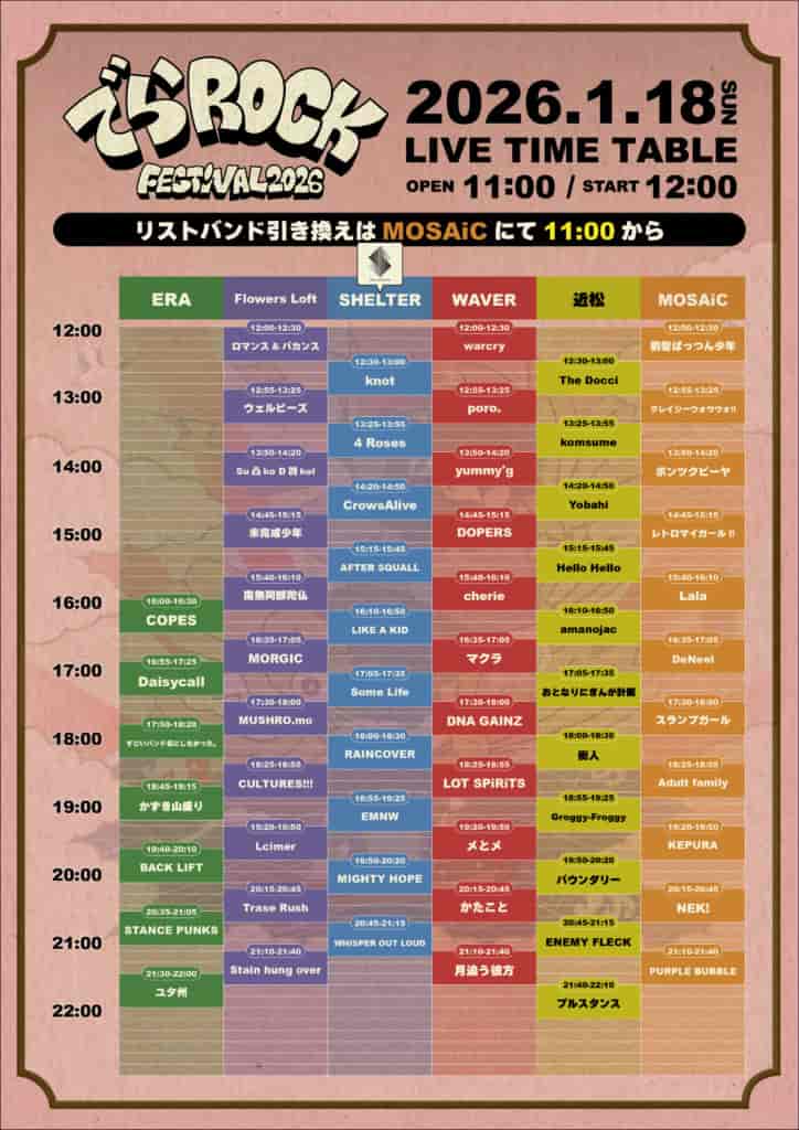 タイムテーブル