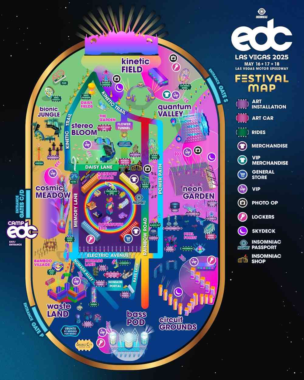 Edc Las Vegas 2025 Map Edc Las Vegas 2025 Map