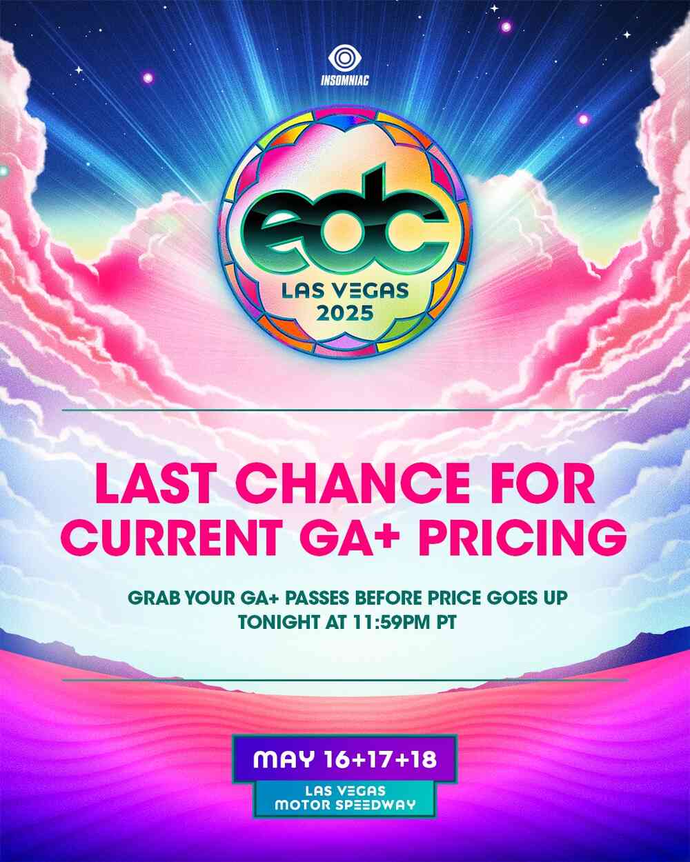 [Update] EDC Las Vegas 2025 returns May, lineup, timetable, location