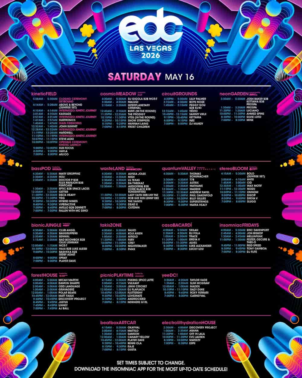 Timetable