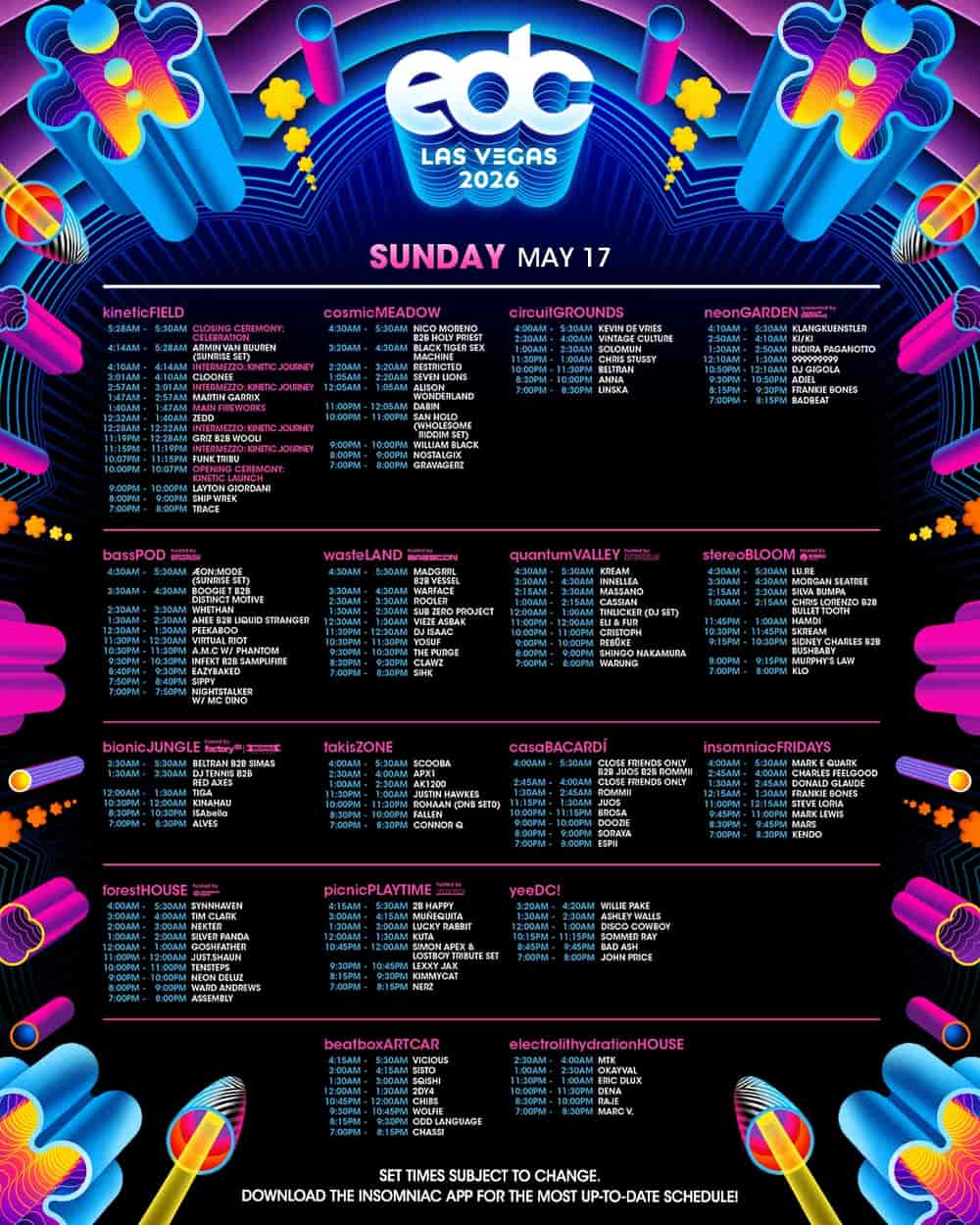 Timetable