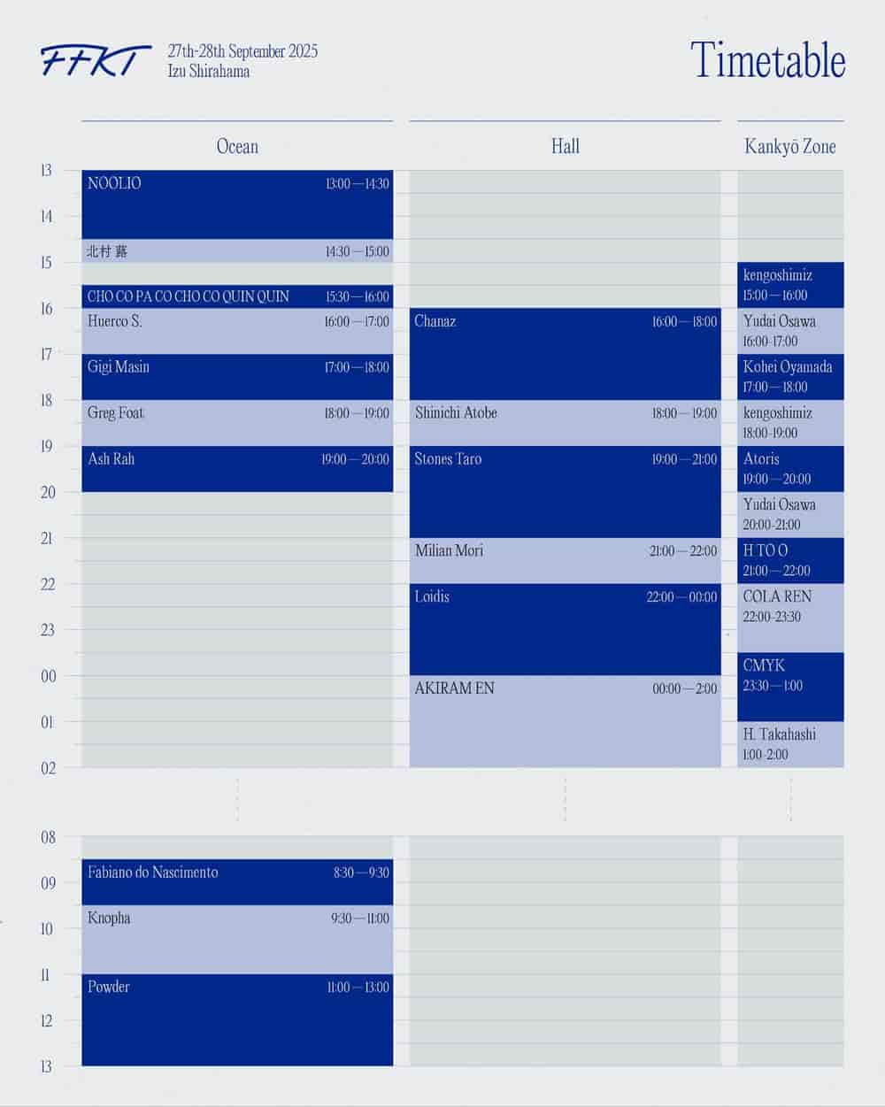 Timetable