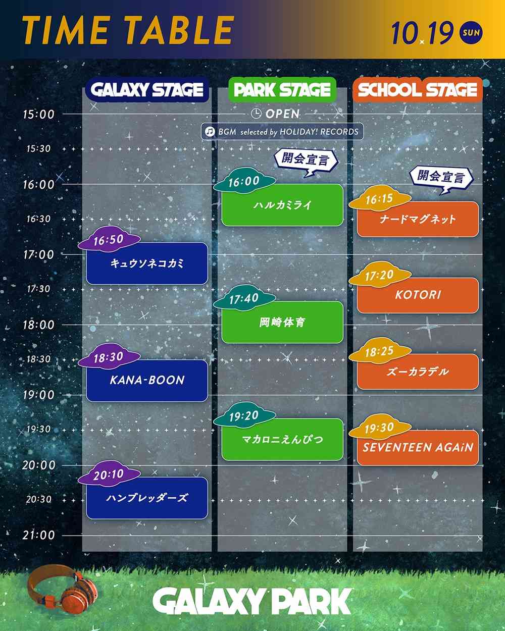タイムテーブル