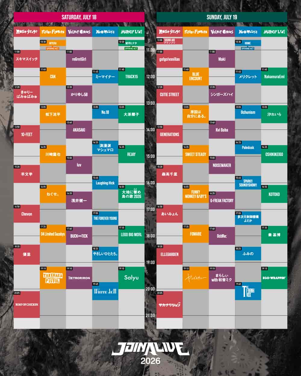 Timetable