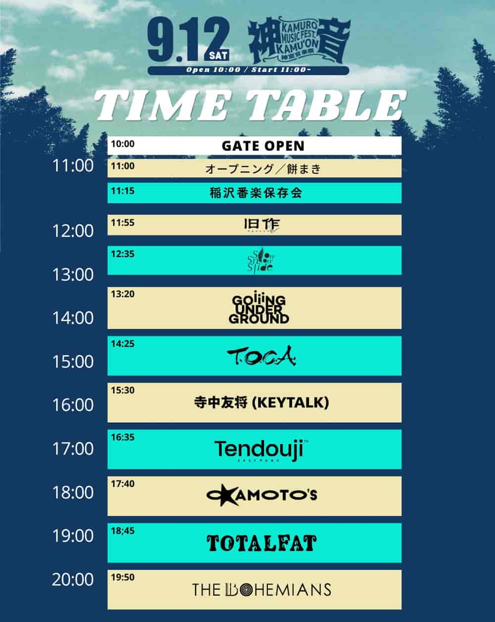 Timetable