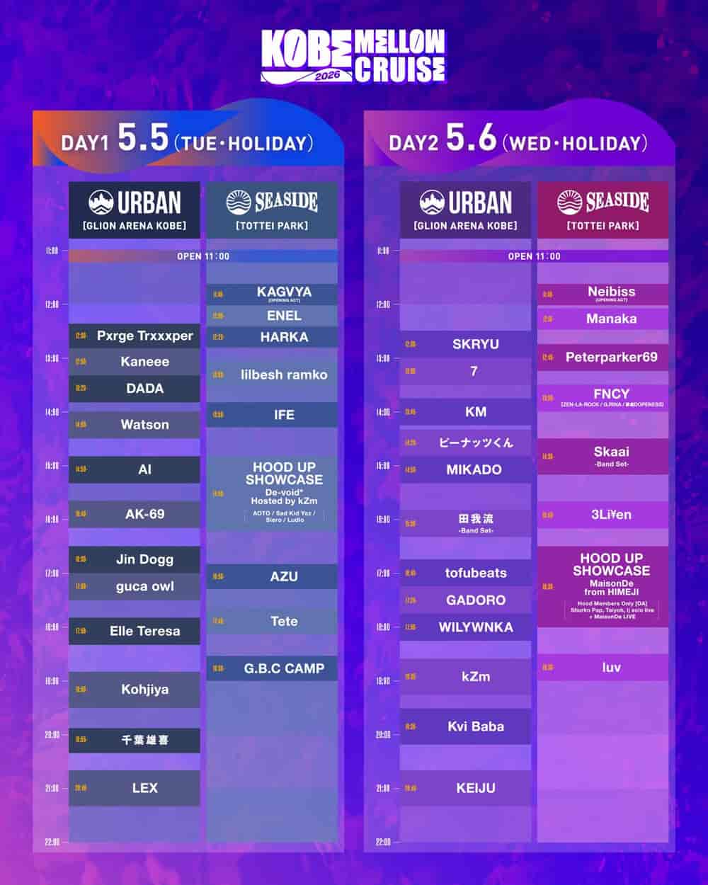 Timetable