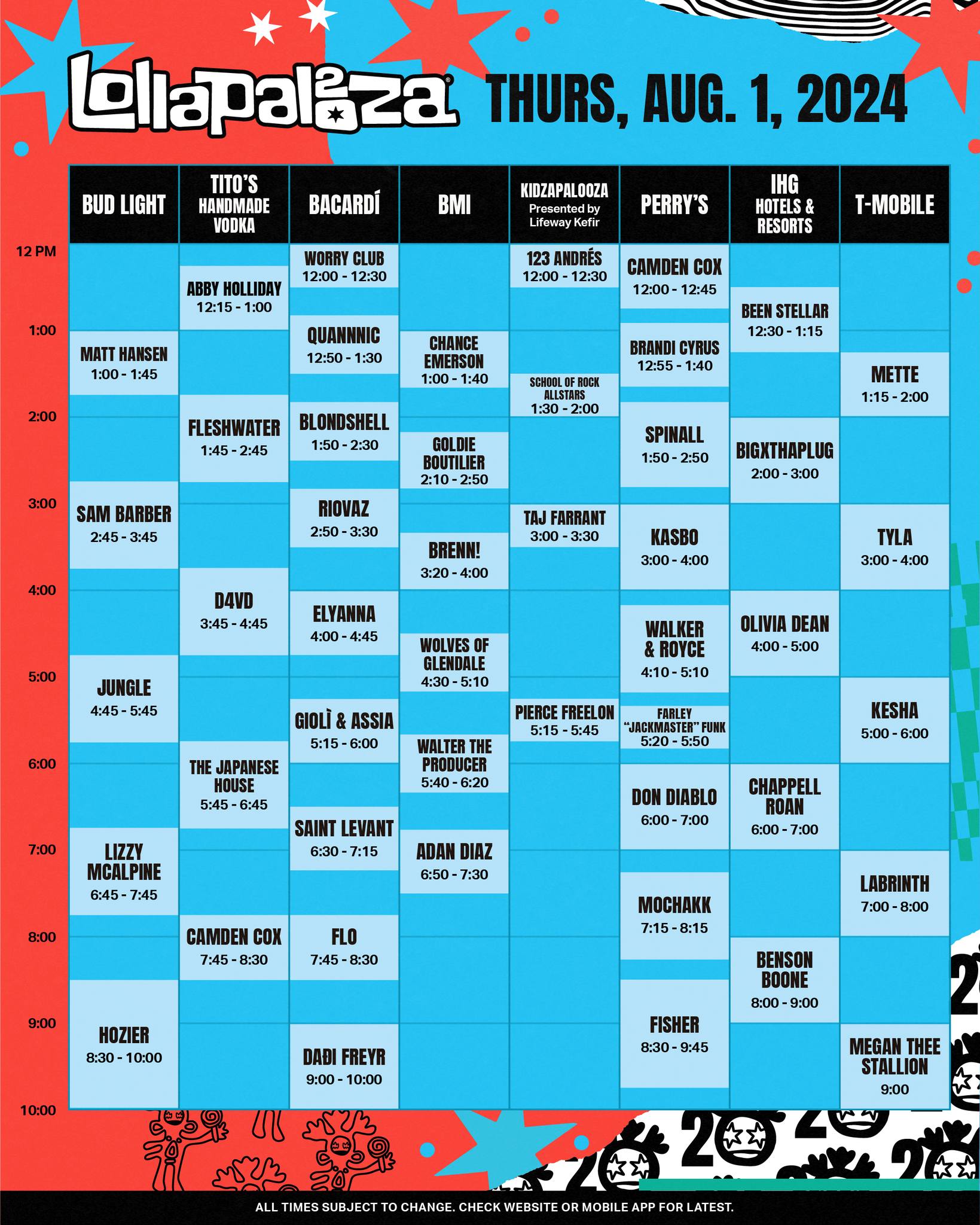 Timetable