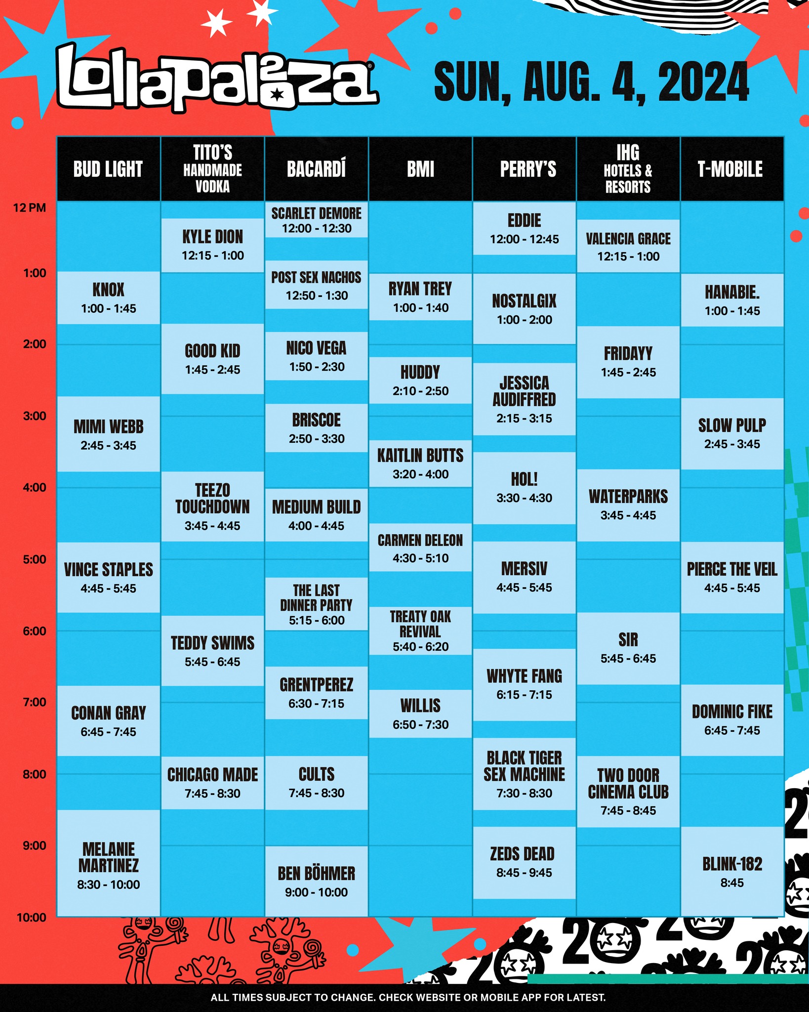 Timetable