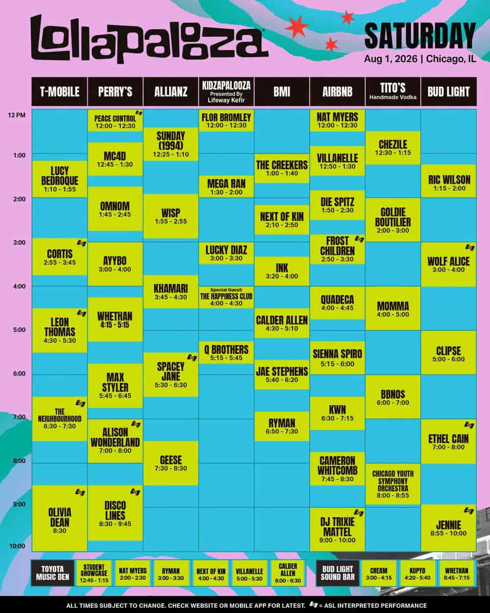 时间表