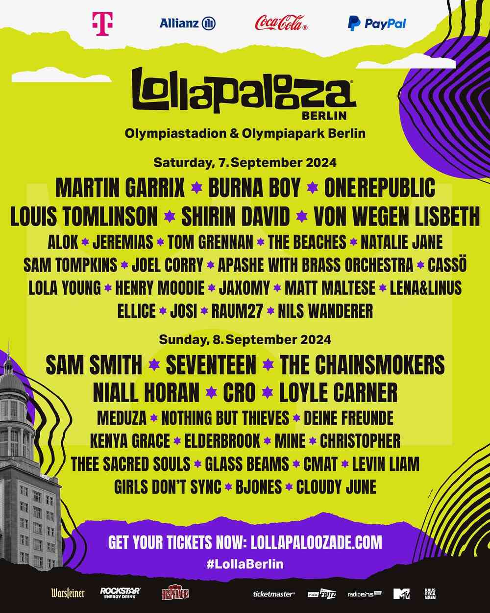 Lollapalooza Berlin 2024 Timetable Silva Dulcinea