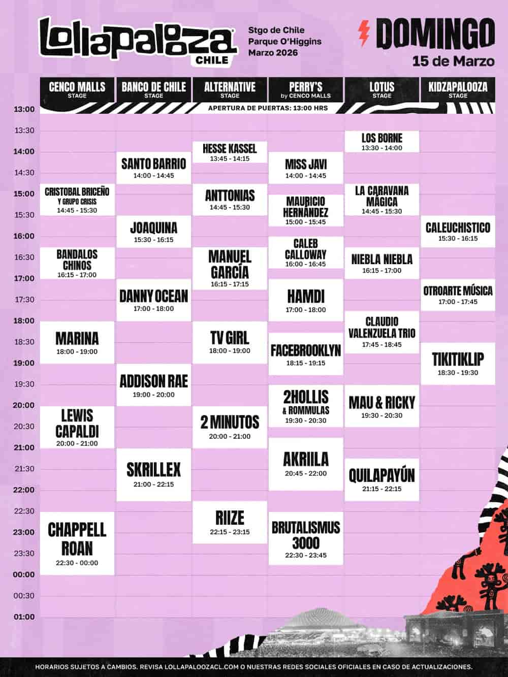Timetable