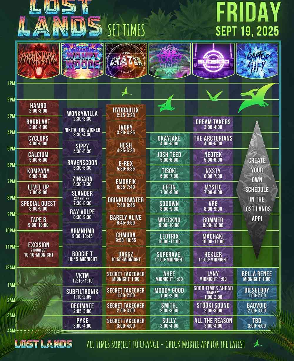 Timetable