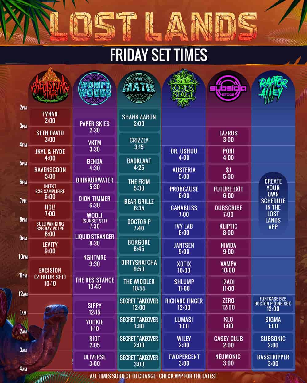 Timetable