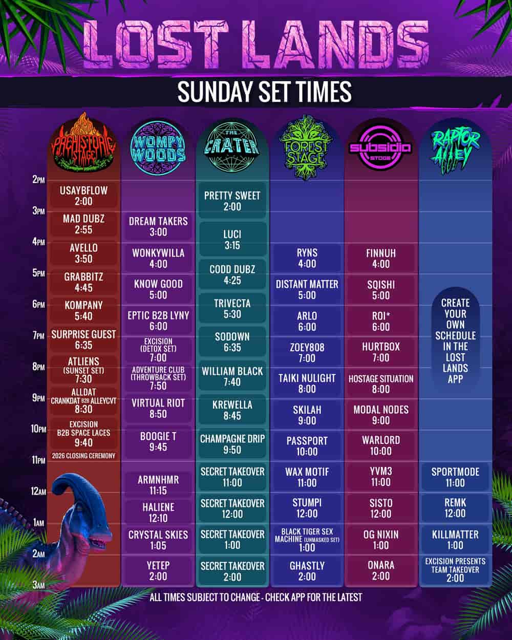 Timetable