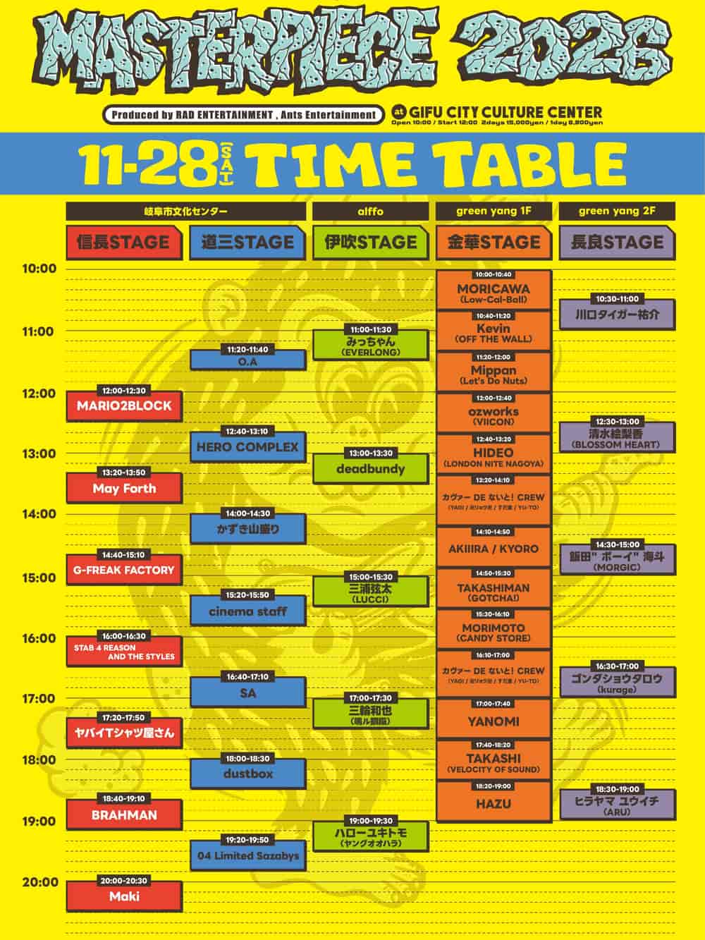 Timetable