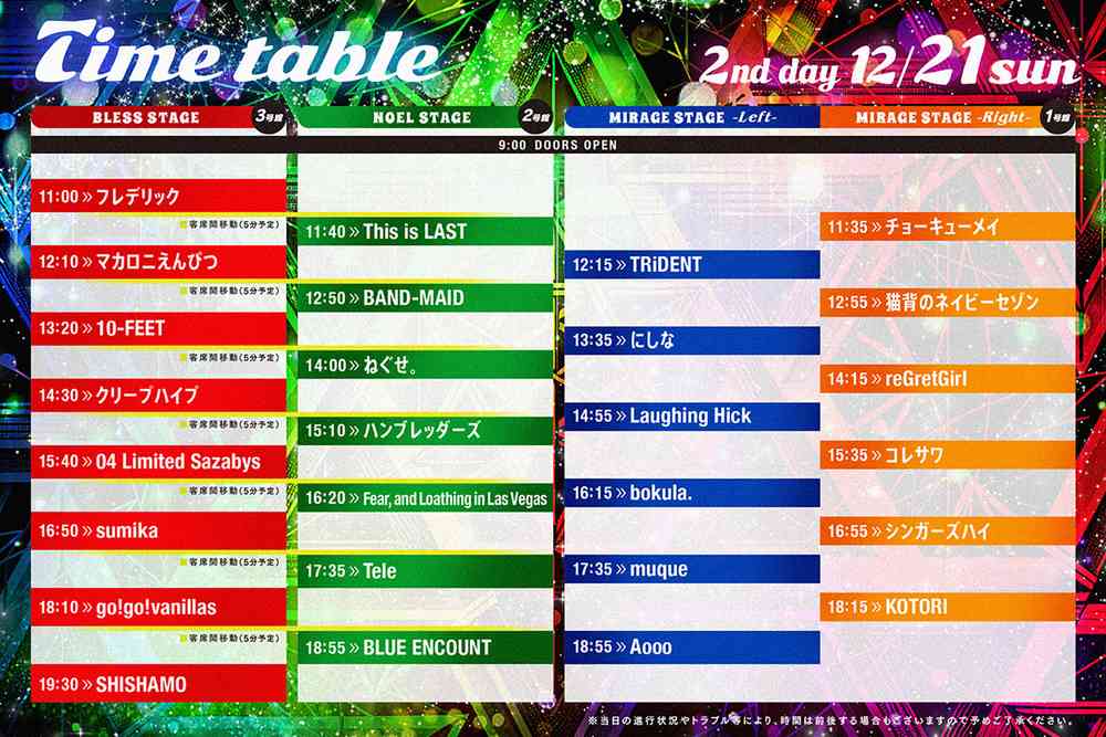 タイムテーブル