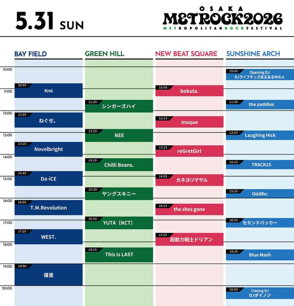 Timetable