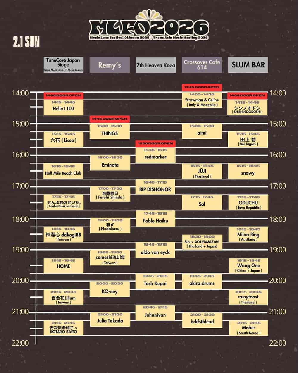 タイムテーブル