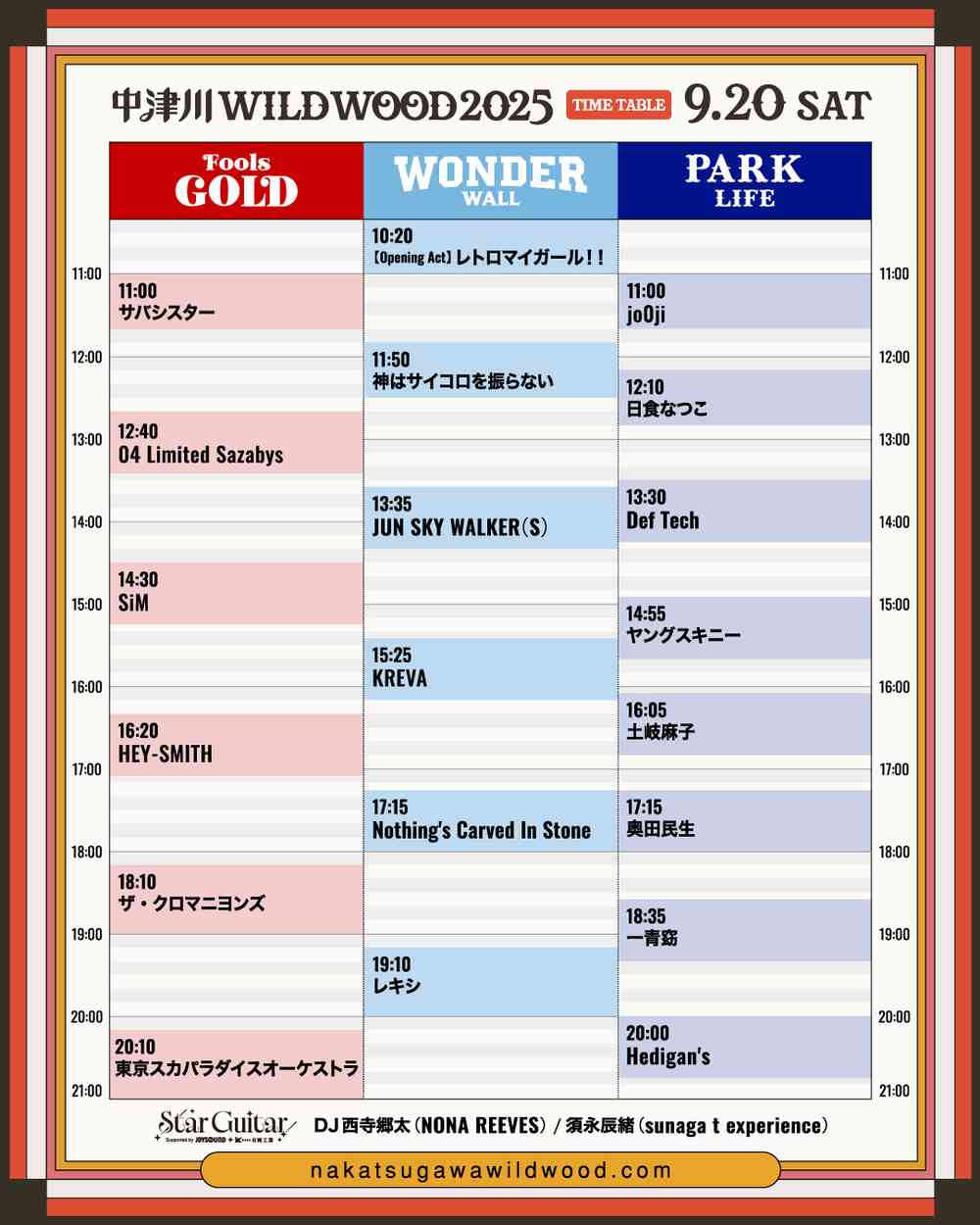 Timetable