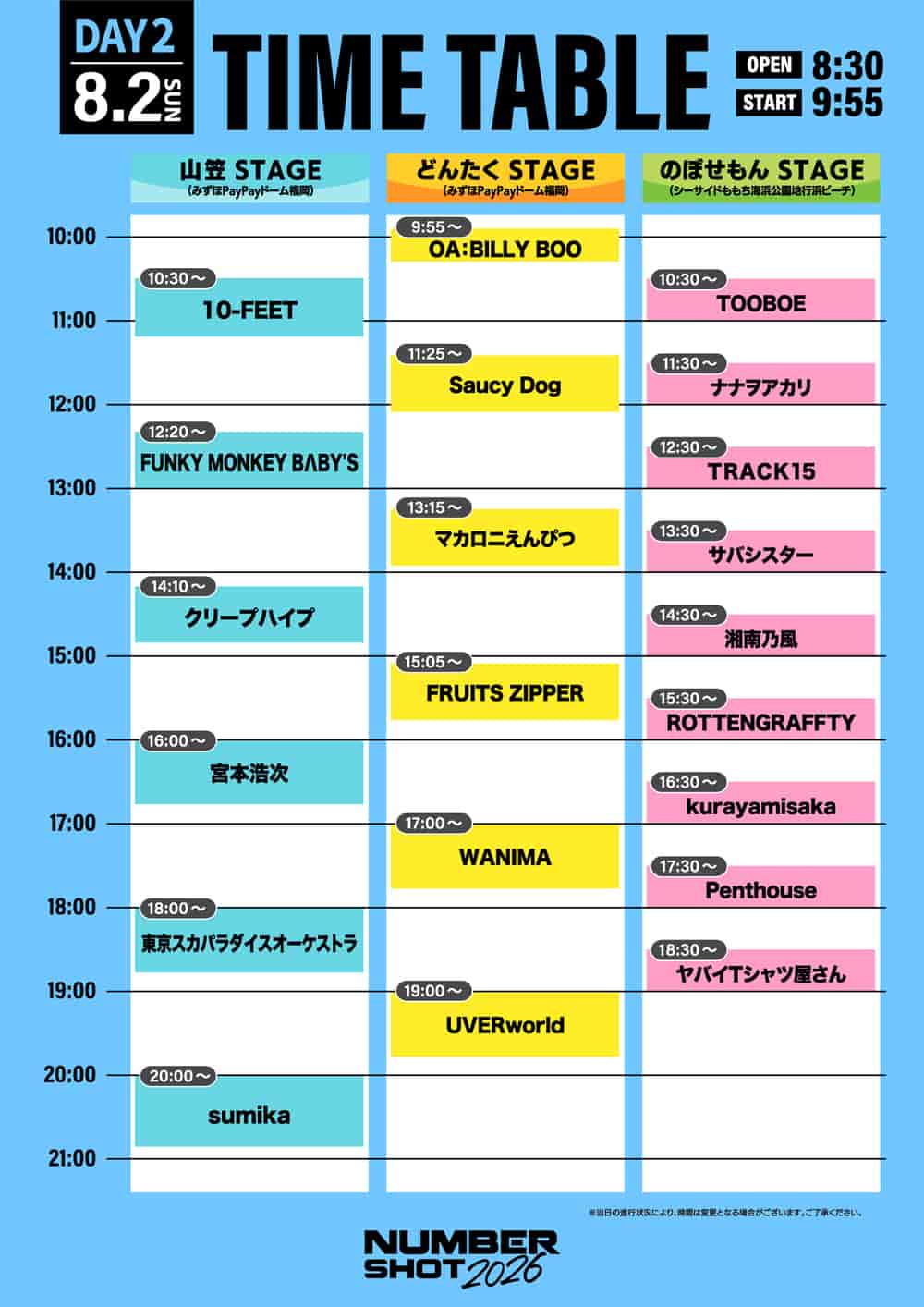 時間表