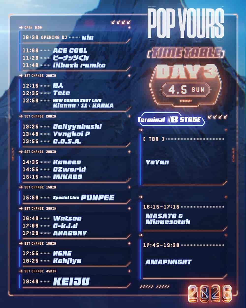 タイムテーブル