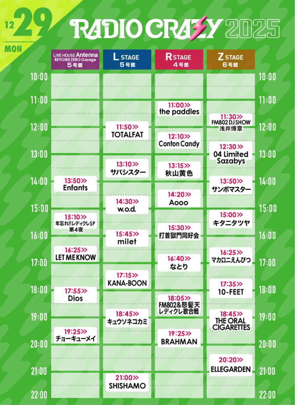 タイムテーブル