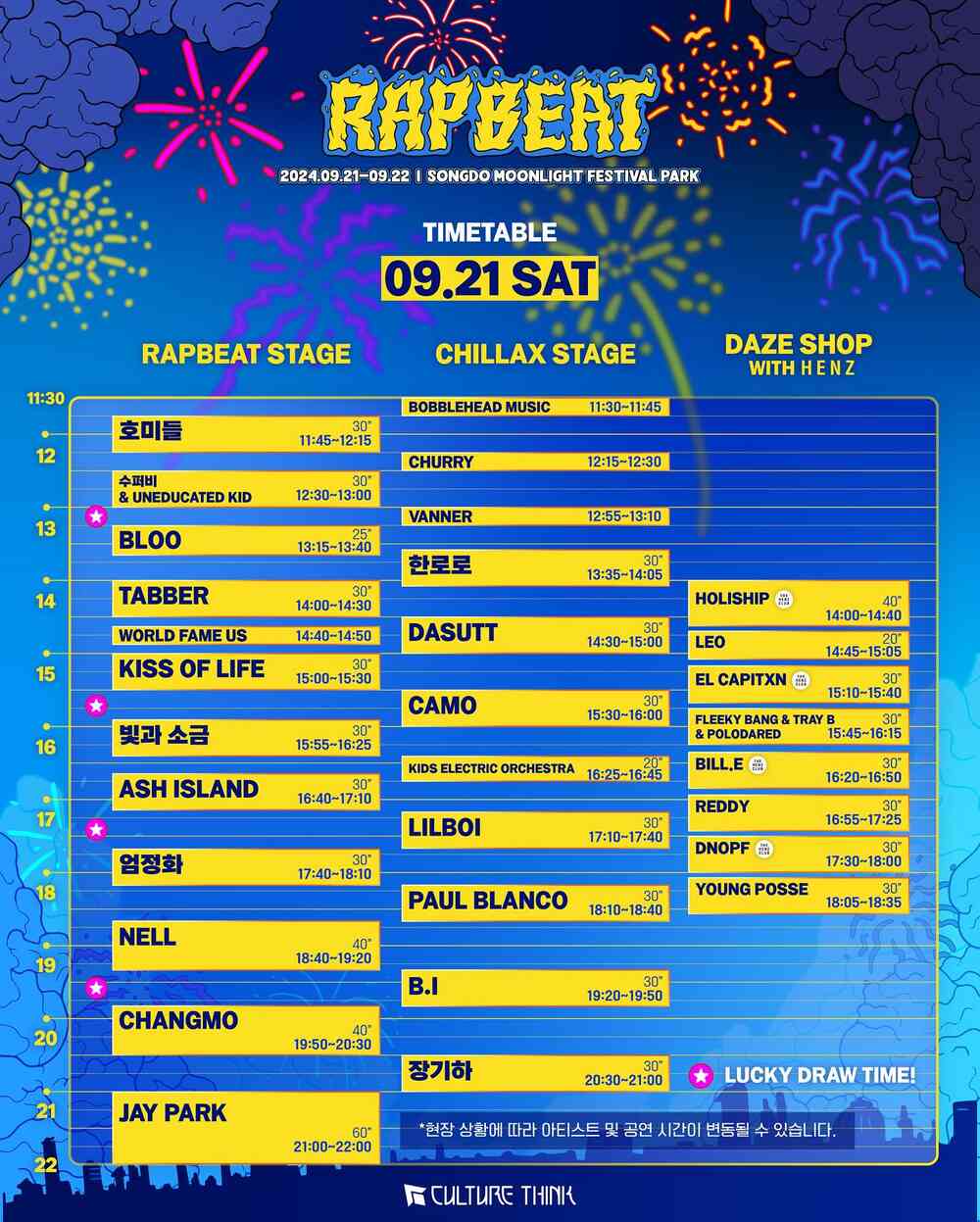 タイムテーブル