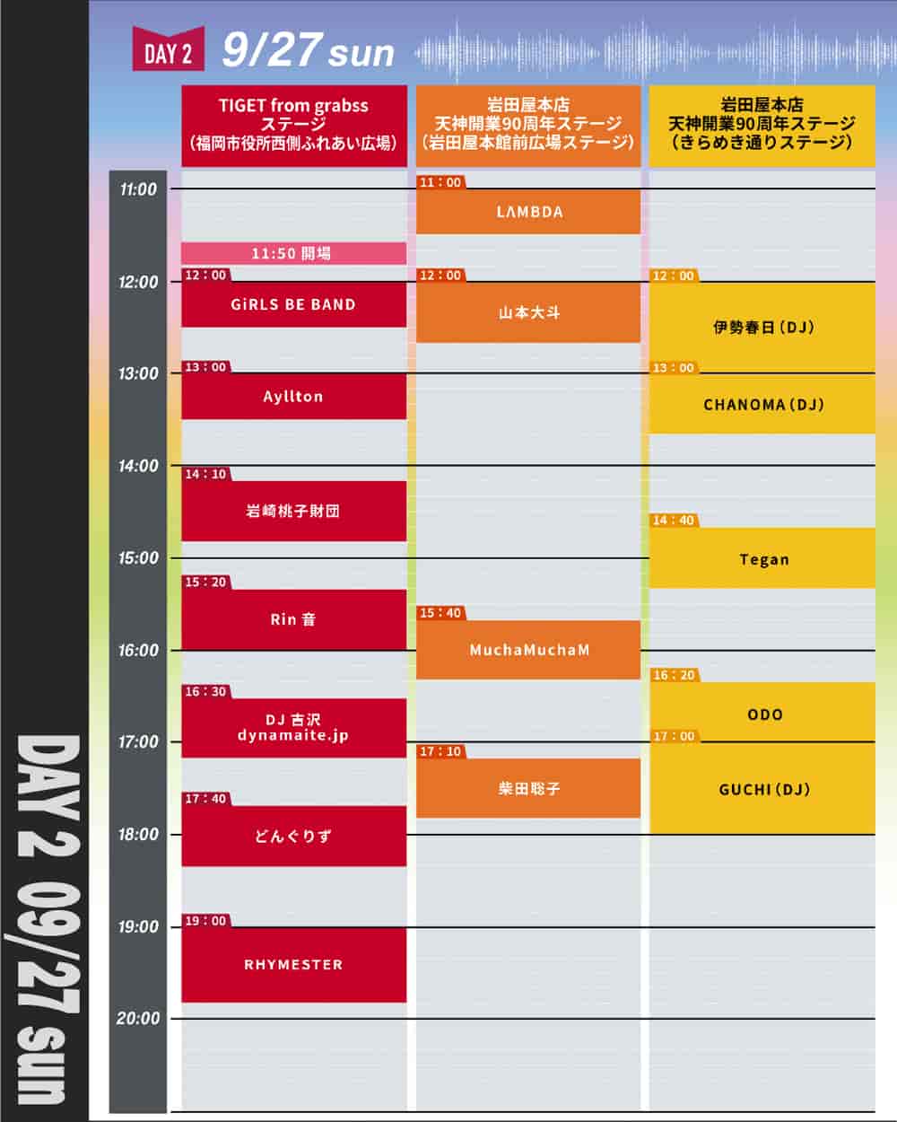 Timetable