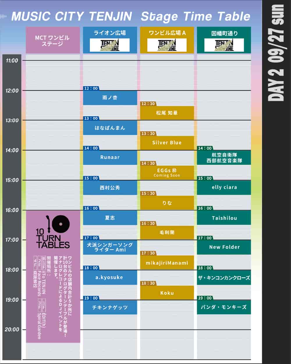 Timetable