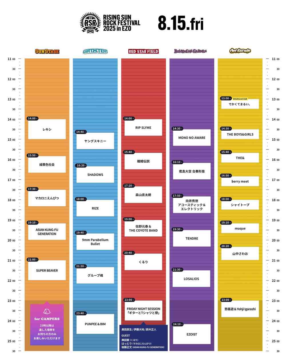 タイムテーブル