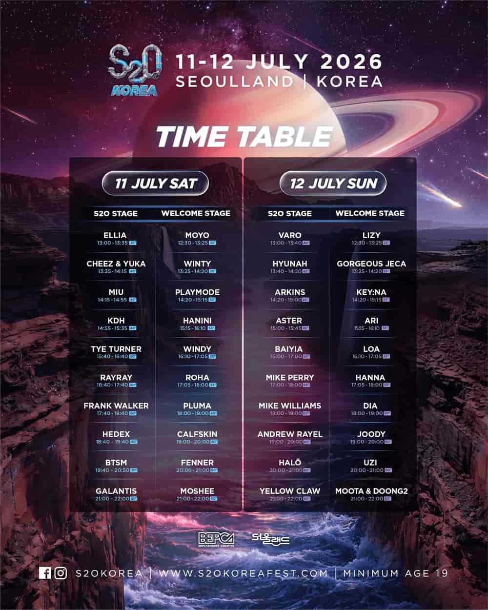 Timetable