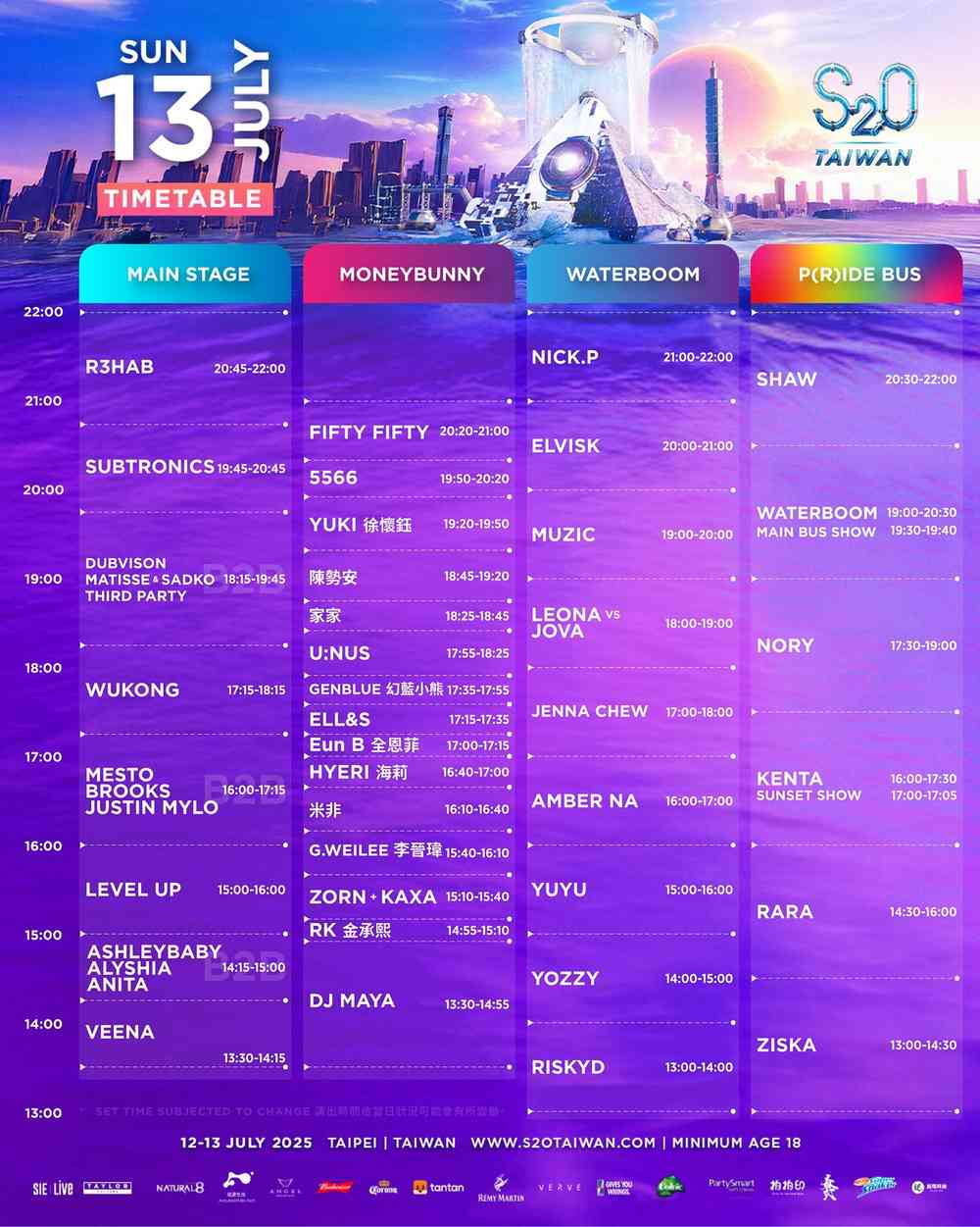 タイムテーブル