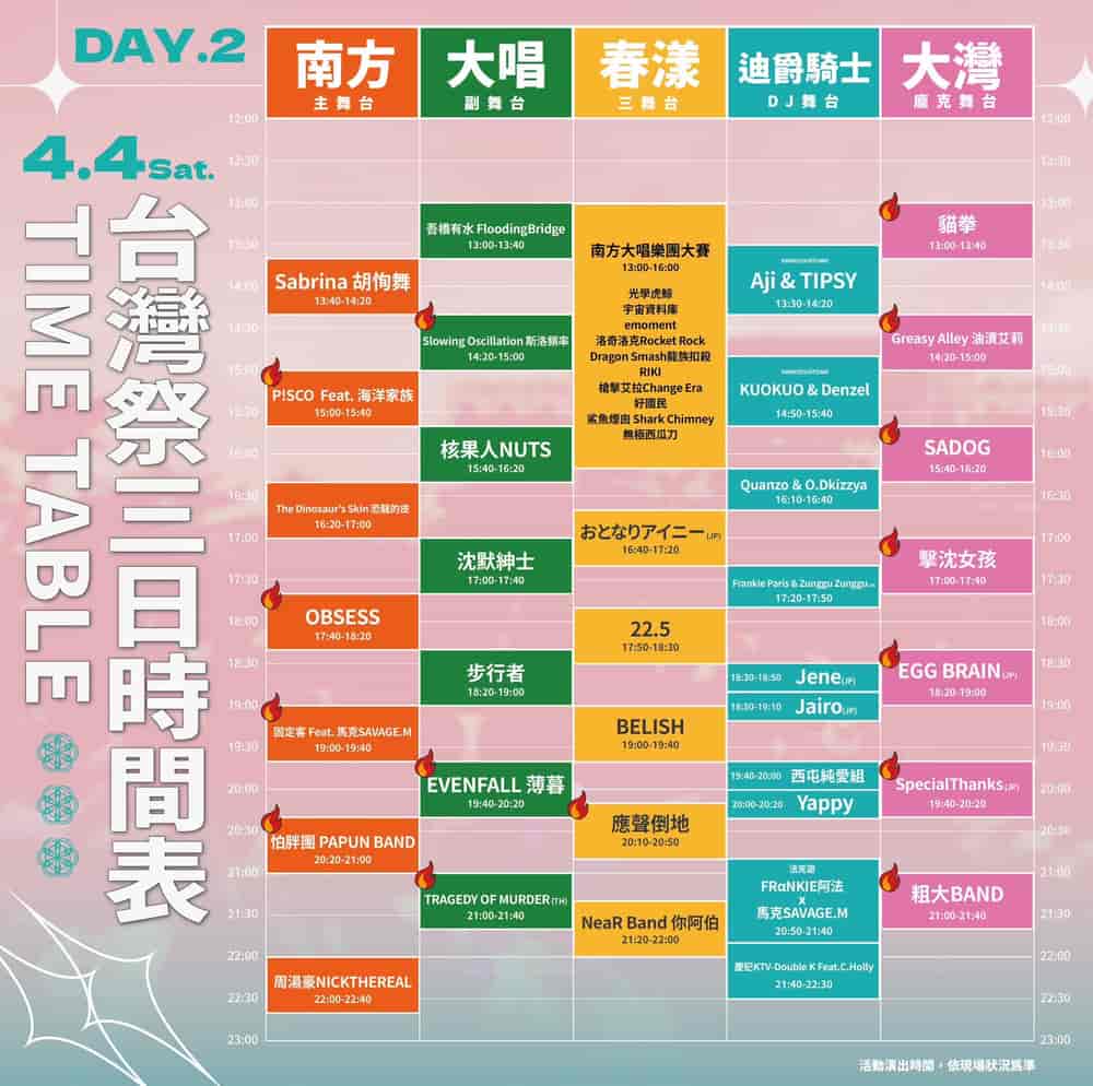 タイムテーブル