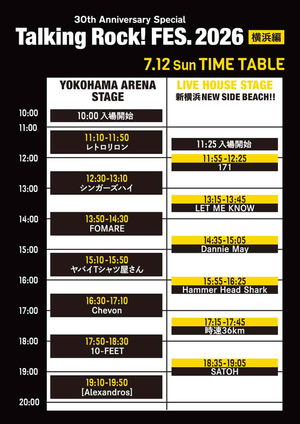 Timetable