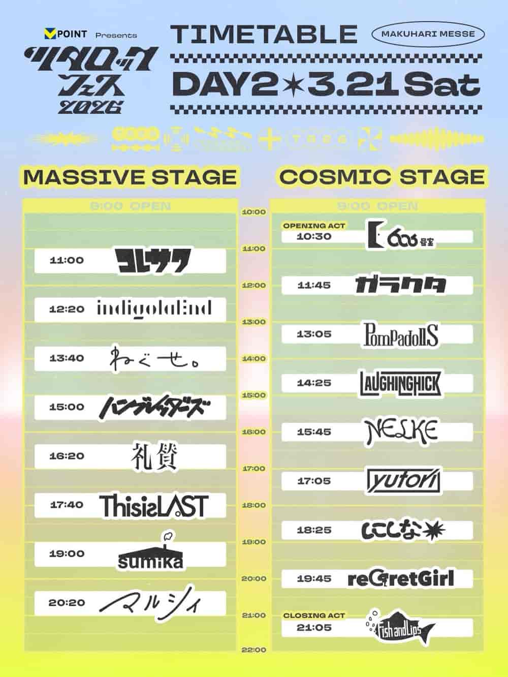 タイムテーブル