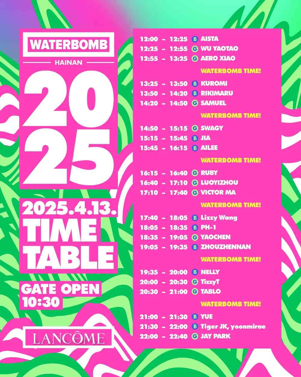 タイムテーブル