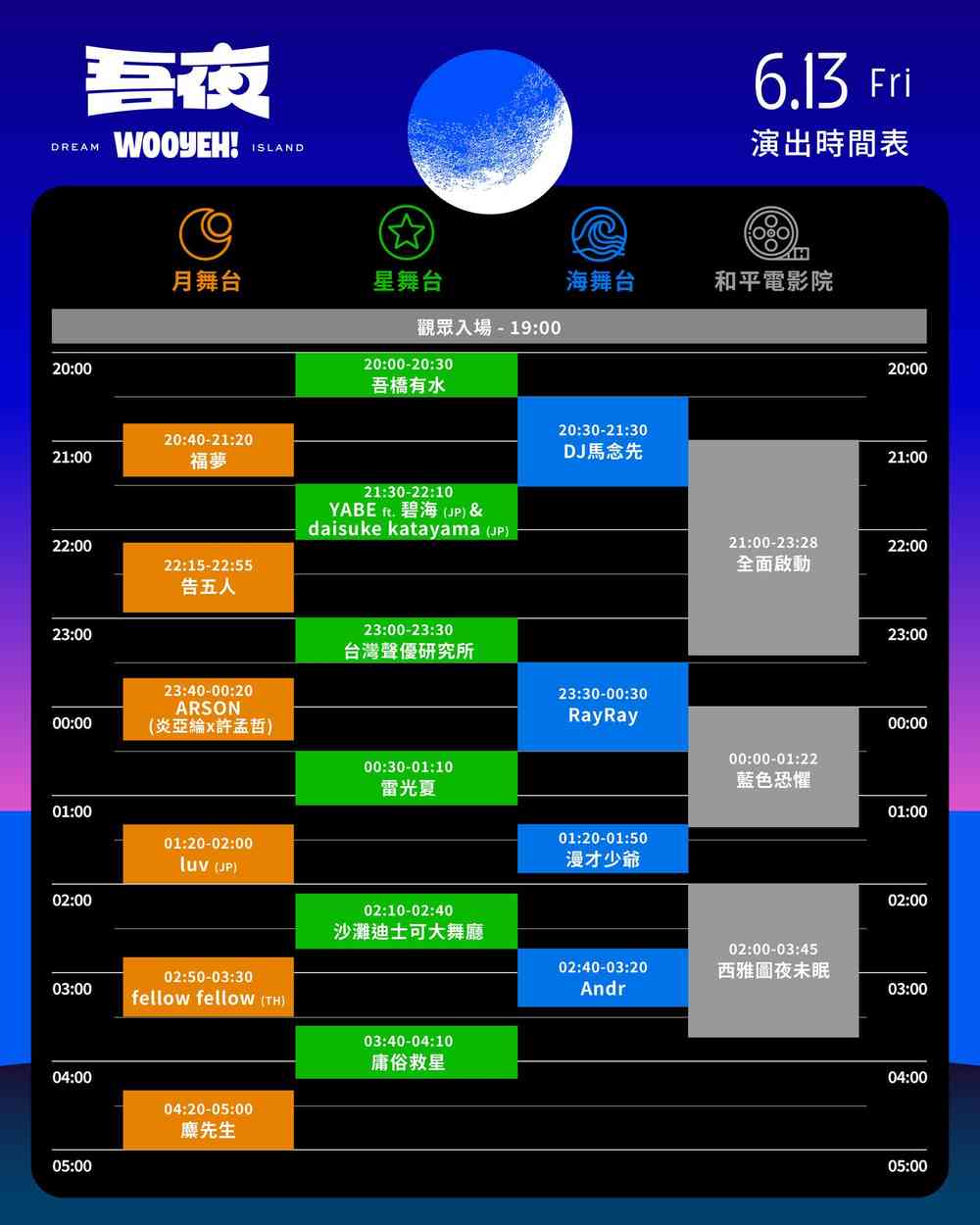 タイムテーブル